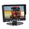 Super intelligent 7 inch car monitor with DVR recording 4 channel video inputs car monitor dvr camera